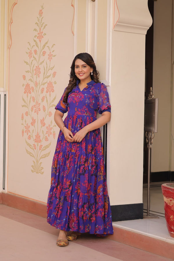 Prisha Blossom and Breeze Readymade Fully Flair Gown