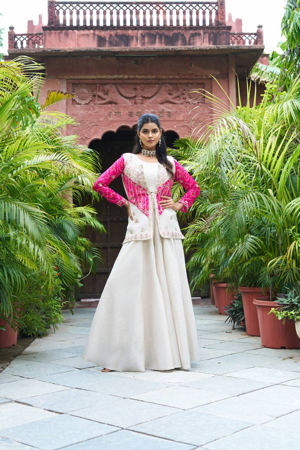 Siya New Festival badhrej koti & Plazza With choli