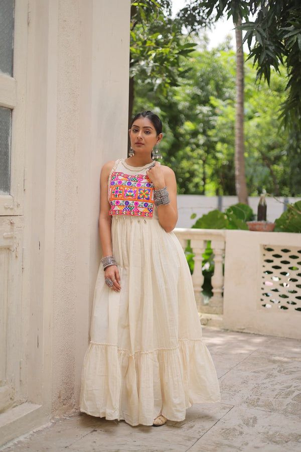 Ira’s Rustic Glow Embroidered Style Gown
