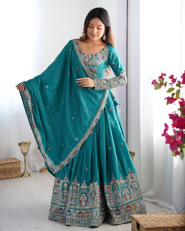 Vihana  Natural Crep silk Lehenga choli