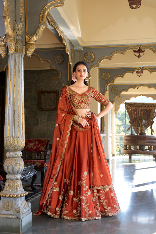 Aaradhya Rangoli Silk Lehena Choli