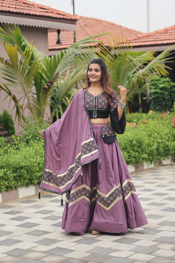 Bohemian Glam Lavender Embellished Lehenga Choli