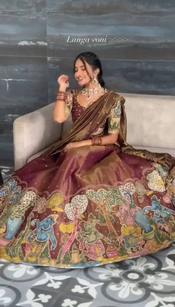 Prisha Kalamkari Lehenga Choli