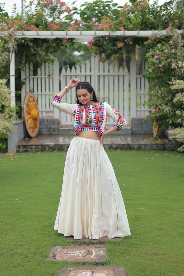 Festival of Twirls Gota Patti Lace Lehenga Top